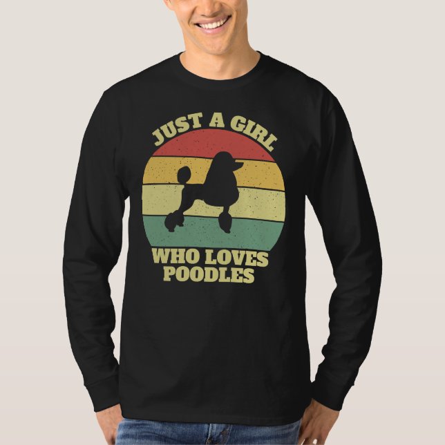 Poodle For Girls T-Shirt (Front)