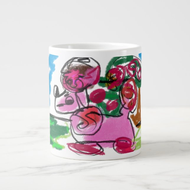 Poodle fun giant coffee mug (Front)