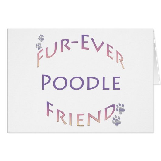 Poodle Furever Cards (Front Horizontal)