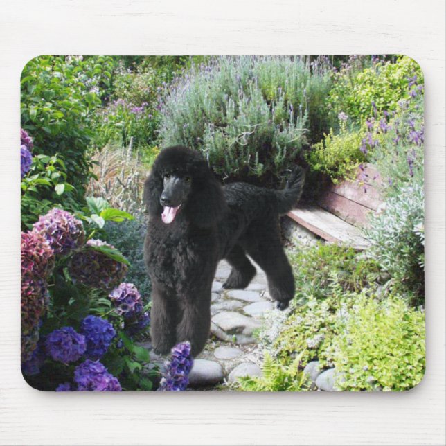 Poodle Garden Mousepad (Front)