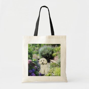 Poodle Garden Tote Bag by normagolden at Zazzle