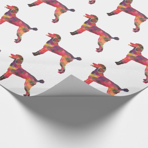 Poodle Geo Silhouette Multi Wrapping Paper