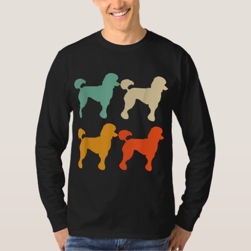Poodle Gift for Dog Lover Retro Poodle Vintage Poo T_Shirt