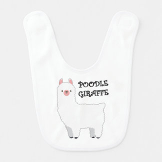 Poodle Giraffe Baby Bib