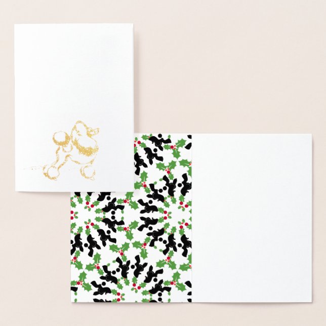 Poodle gold foil card (Display)