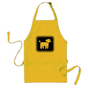 Poodle Graphic Adult Apron