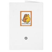 Poodle  Greetng Card Vintage (Back)