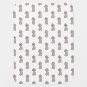 Poodle (Grey Silver) Baby Blanket