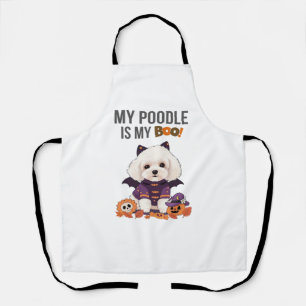 Poodle Halloween Costume My Poodle is My Boo Dog Apron