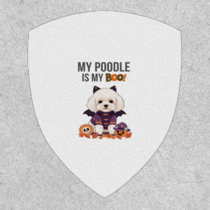 Poodle Halloween Costume  My Poodle is My Boo Dog  Patch