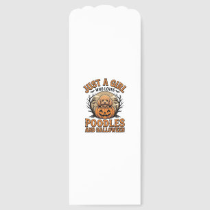 Poodle Halloween Girl Vintage Pumpkin Dog Shirt De Bookmarks