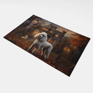 Poodle Halloween Scary Doormat