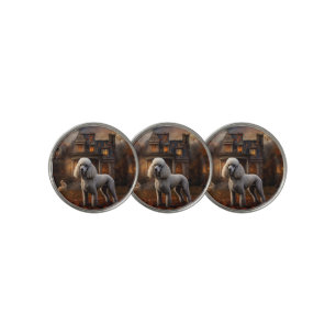 Poodle Halloween Scary Golf Ball Marker
