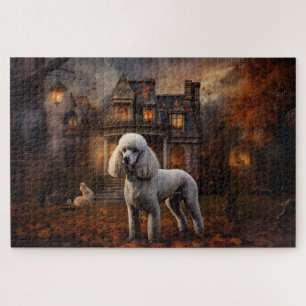 Poodle Halloween Scary Jigsaw Puzzle