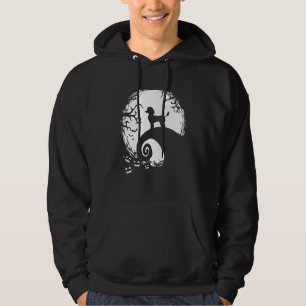Poodle Halloween Under The Moonlight Spooky Dog Hoodie