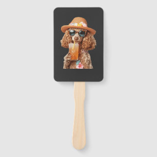 Poodle Hand Fan