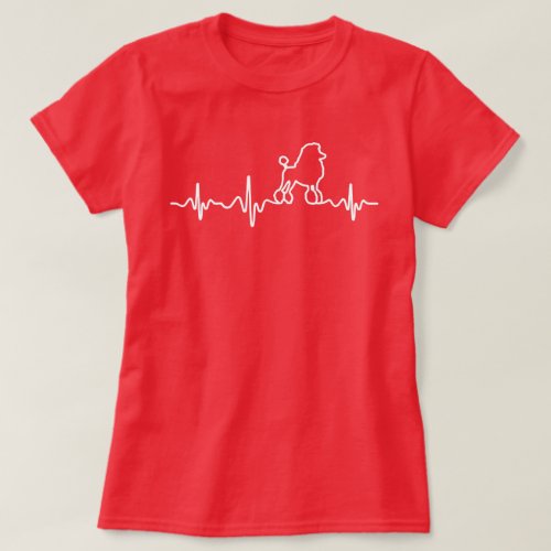Poodle Heartbeat T_Shirt