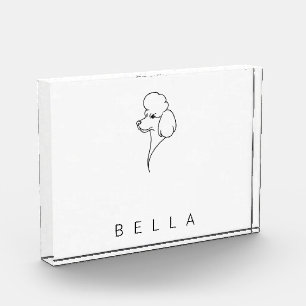 Poodle   Heritage Acrylic Art Block