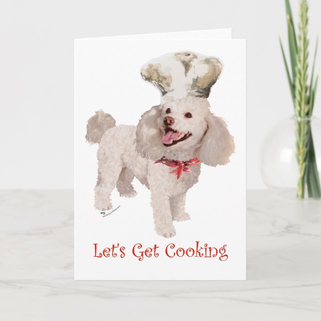 Poodle Holiday Card (Front)