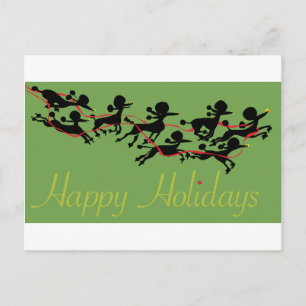 Poodle Holiday card