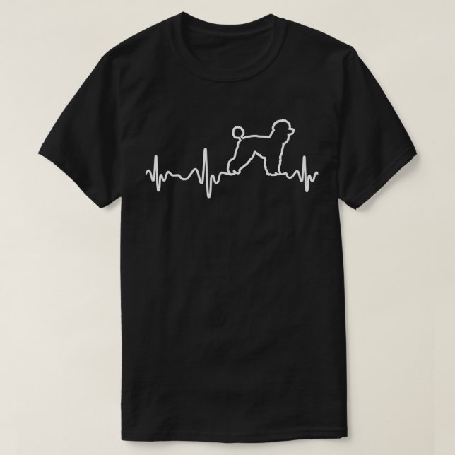 Poodle Home Heartbeat T-Shirt (Design Front)