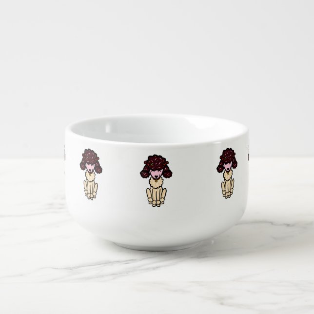 Poodle Ice Cream Bowl (Front)