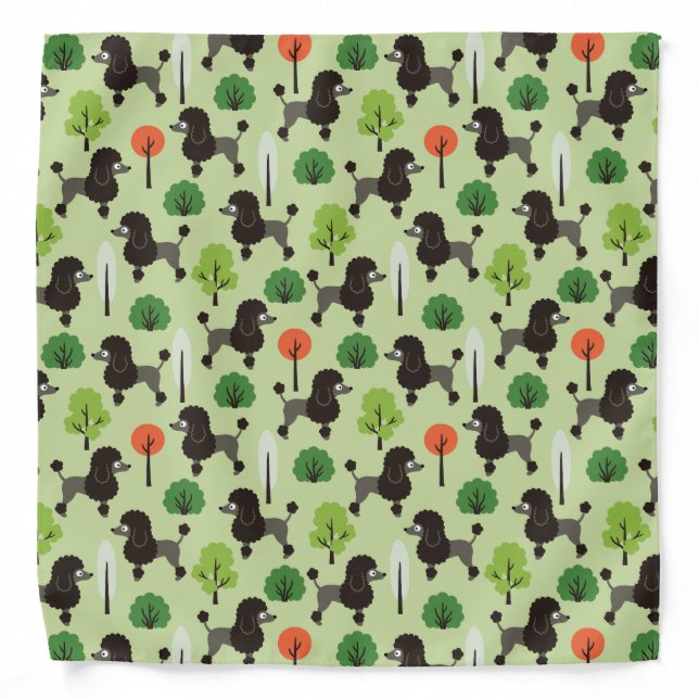 Poodle in the park bandana (Front)