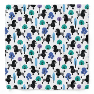 Poodle in the park bandana