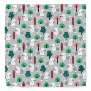 Poodle in the park bandana