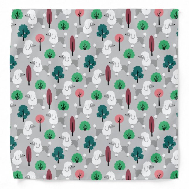 Poodle in the park bandana (Front)