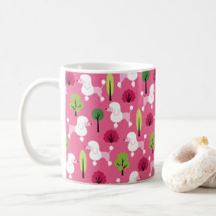 Poodle in the park coffee mug