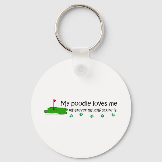 Poodle Keychain (Front)