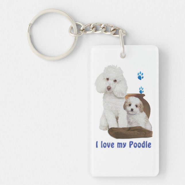 poodle keychain (Front)