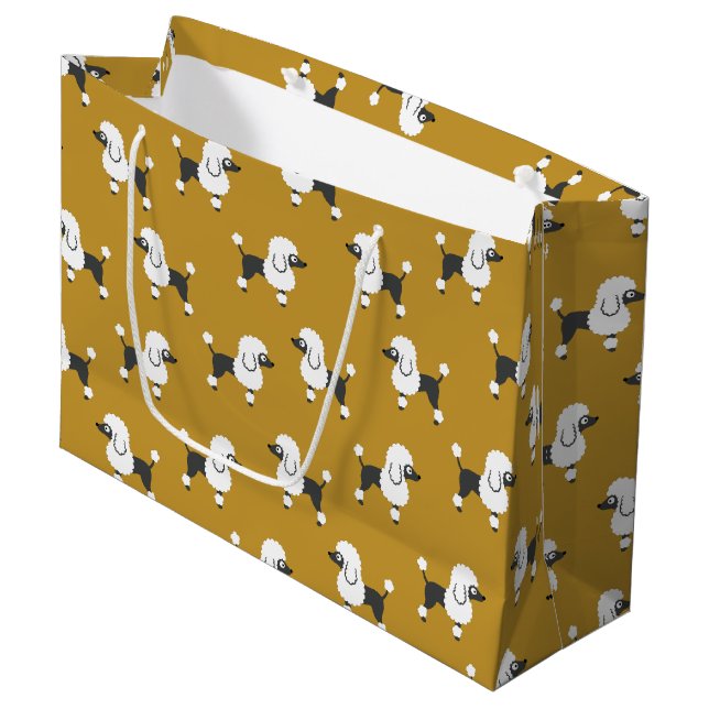Poodle Large Gift Bag (Front Angled)