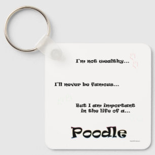 Poodle Life Keychain