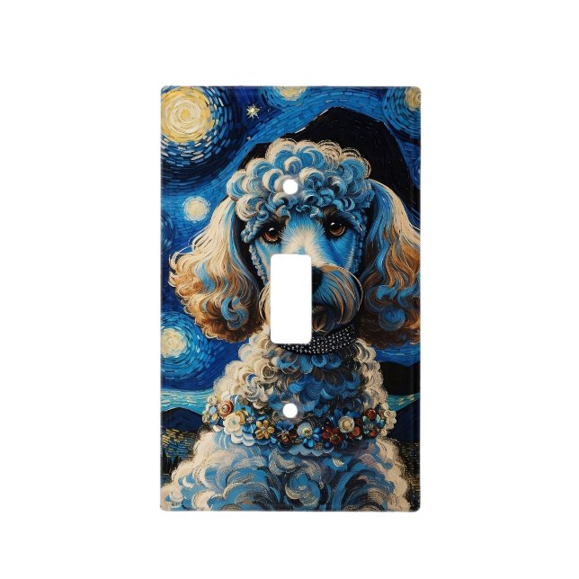 Poodle  light switch cover (Front)