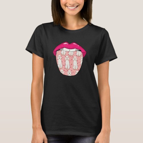 Poodle Lips Pet Dog Breed Poodle T-Shirt
