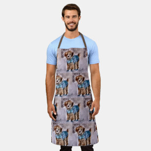 Poodle Lovers Christmas Apron
