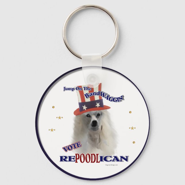 POODLE  Lovers Gifts Keychain (Front)