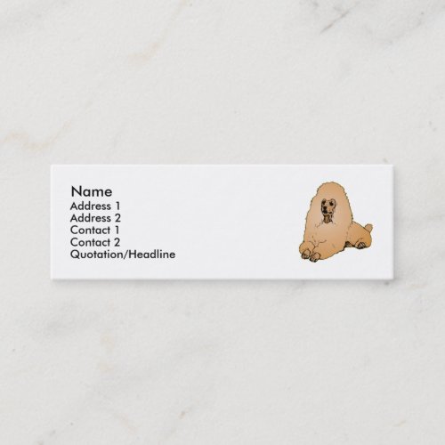 Poodle Business Card Template