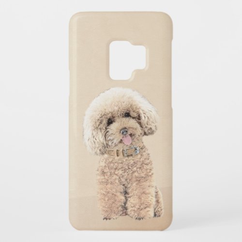 Poodle Miniature Toy Apricot Cream Brown Dog Art Case_Mate Samsung Galaxy S9 Case