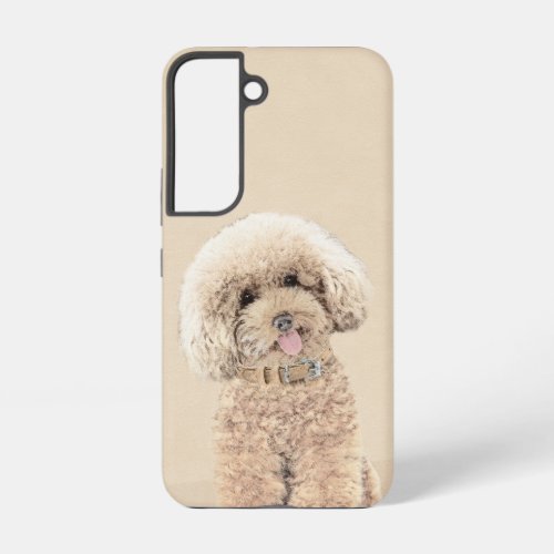Poodle Miniature Toy Apricot Cream Brown Dog Art Samsung Galaxy S22 Case