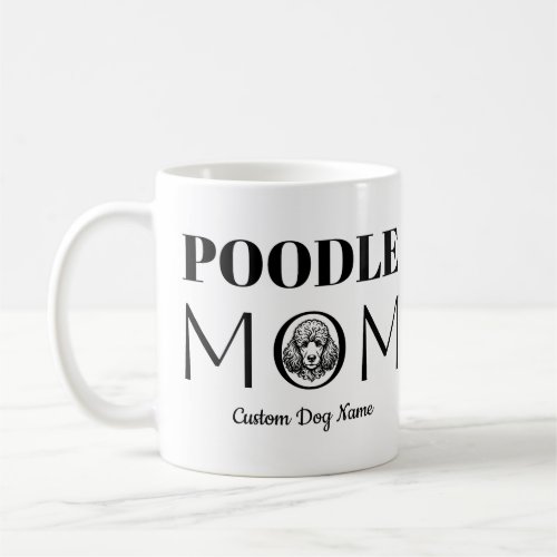 Poodle MOM Birthday Gift For Mom, Dog Mom Coffee Mug