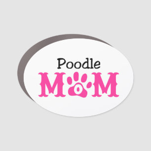 Poodle Mom Car Magnet