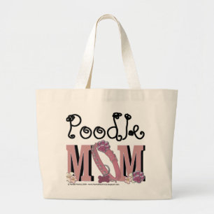 Poodle MOM Large Tote Bag