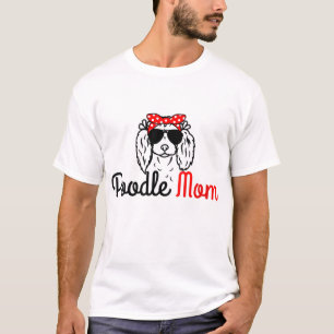 Poodle Mom Vintage Funny Cute Dog Poodle Mama 002 T-Shirt