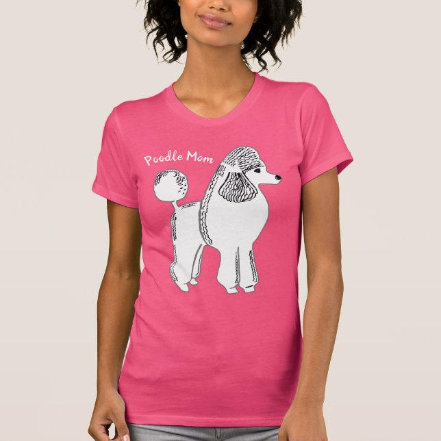 Poodle Mom Women's Bella Jersey T-Shirt (Front)