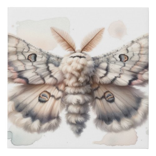 Poodle Moth Watercolor IREF300 _ Watercolor Faux Canvas Print