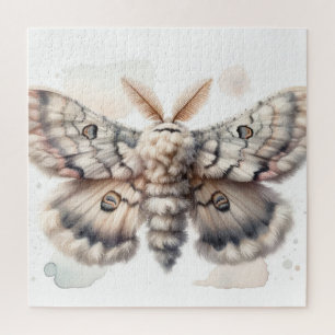 Poodle Moth Watercolor IREF300 - Watercolor Jigsaw Puzzle