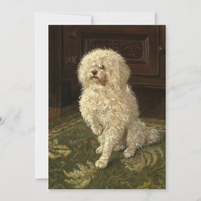 Poodle on a Green Carpet | George L. Harrison (Front)